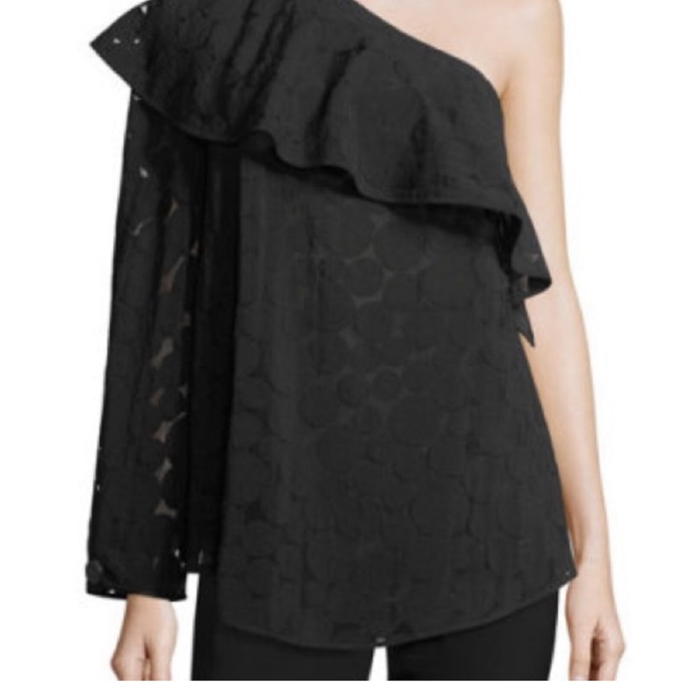 Diane von Furstenberg one shoulder blouse